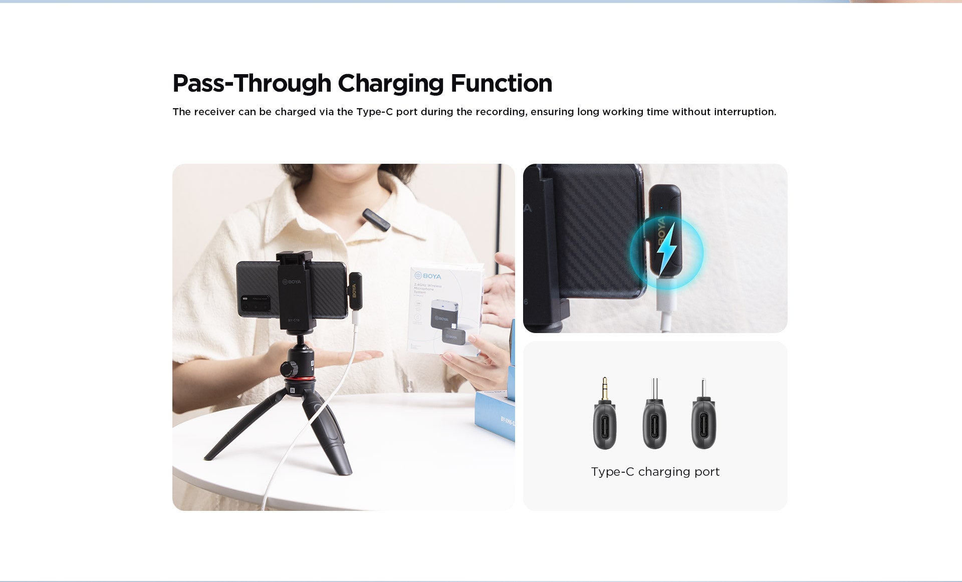 BOYA BY-K9 — Wireless Mic Kit (USB-C)